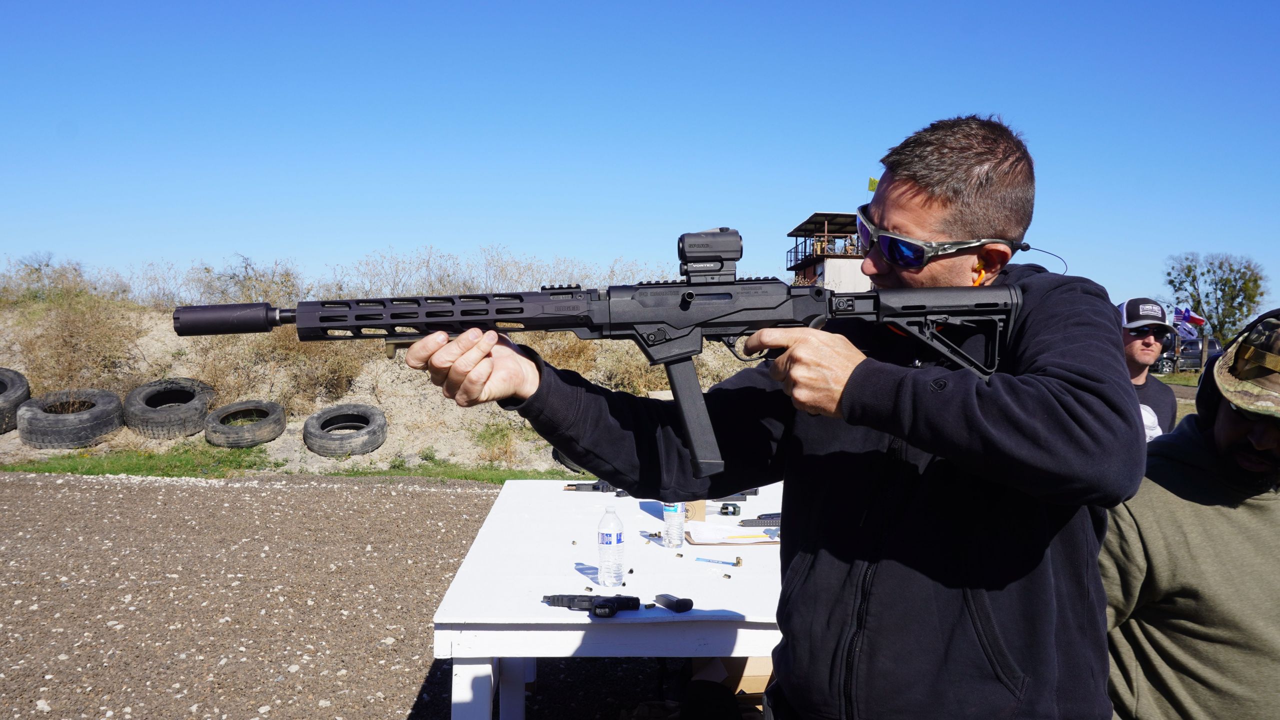 david shooting a long 9mm